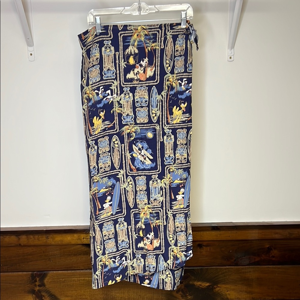 Disney Store Vintage Hawaiian Print‎ Wrap Skirt- XL